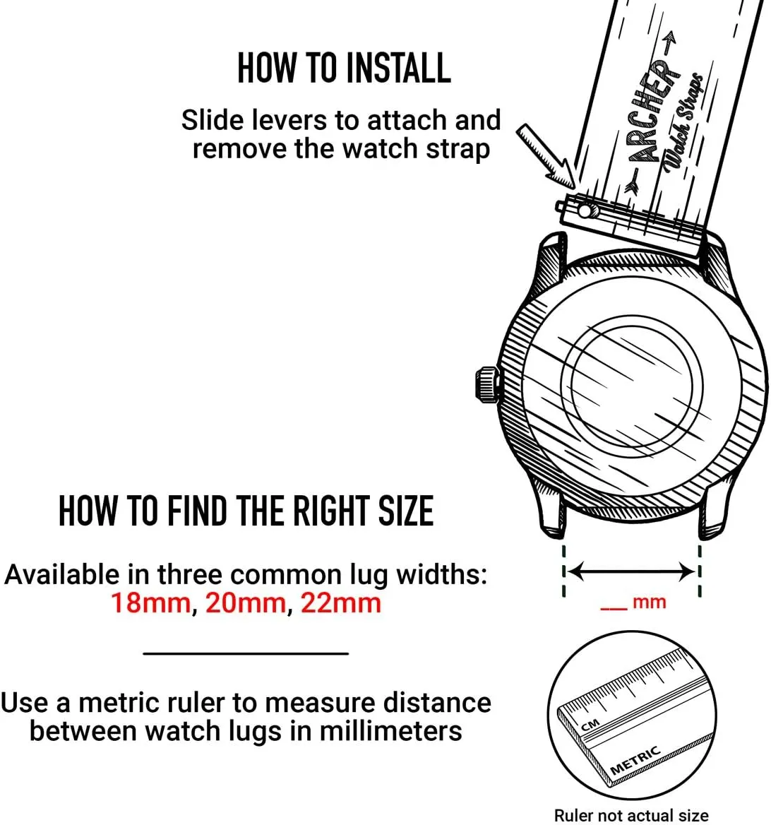 Nylon Quick Release Watch Bands ration carve holocene reward Archer Watch Straps - Seat Belt 