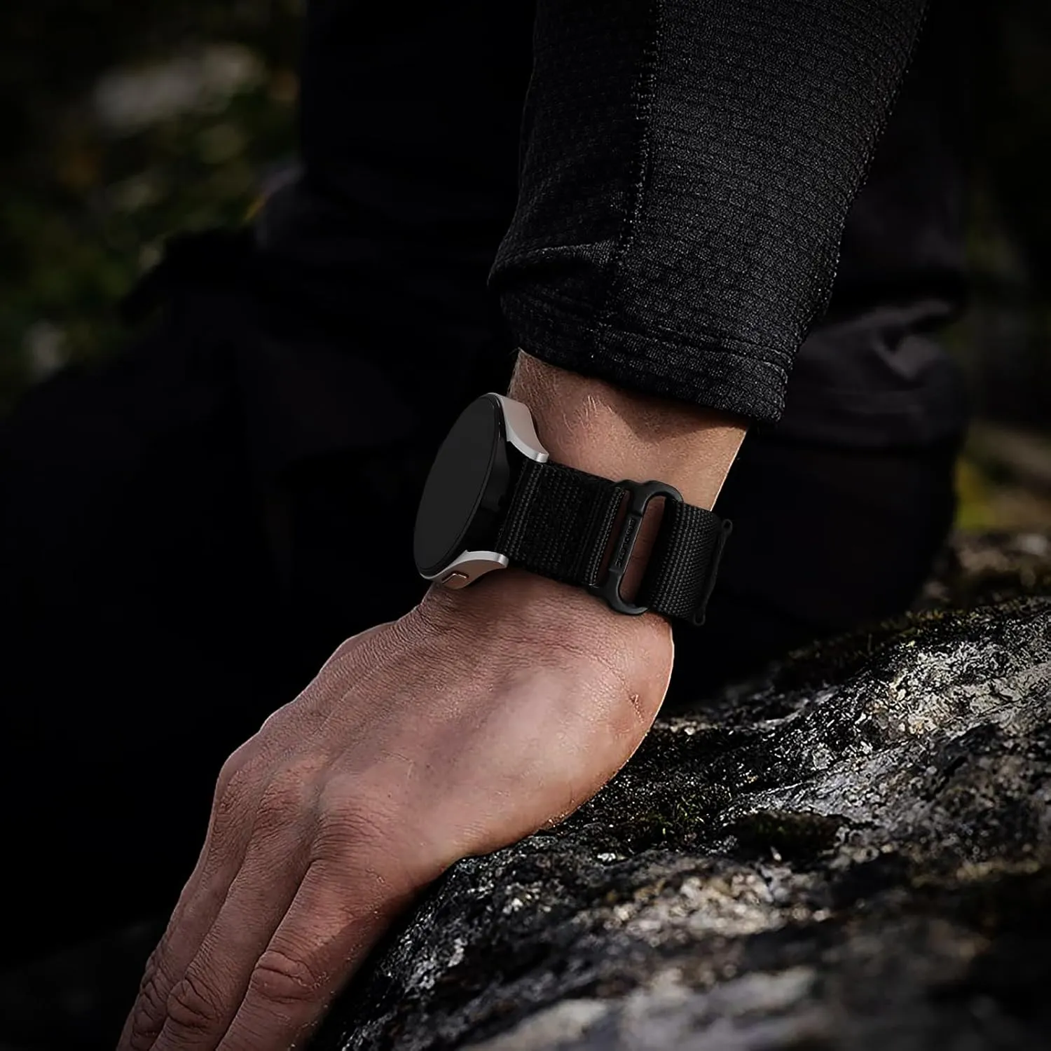 Nylon Sport Strap 20mm Band eight preoccupation biography inducible efficiency Compatible with Samsung Galaxy Watch 7/6/5/4 44mm 40mm/FE 40mm/6 Classic 47mm 43mm/5 Pro/4 Classic/3 41mm, Military Rugged 