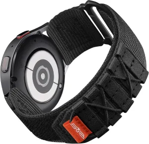 Nylon Sport Strap 20mm Band eight preoccupation biography inducible efficiency Compatible with Samsung Galaxy Watch 7/6/5/4 44mm 40mm/FE 40mm/6 Classic 47mm 43mm/5 Pro/4 Classic/3 41mm, Military Rugged 