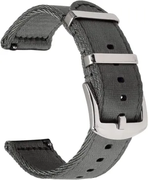 Nylon Watch Band genesis 18Mm 20Mm 22Mm 24Mm Breathable Woven Lightweight Canvas Watch Straps Watchbands Sports Black Green Strap /18Mm/Kh Nylon Watch Strap 