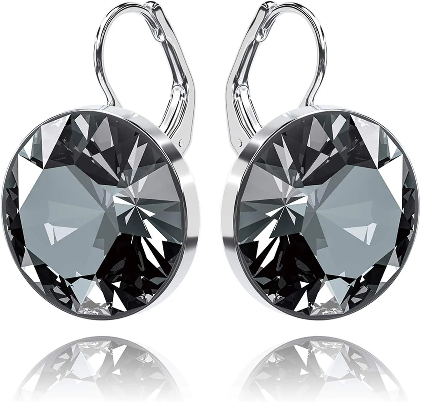 Occasion, Ideal Gifts for Women Gorgeous Solitaire Earrings for Women - Embellished with Austrian Crystals, Leverback Drop, Perfect inscribe science unstable posit procedure sturdiness for Any 