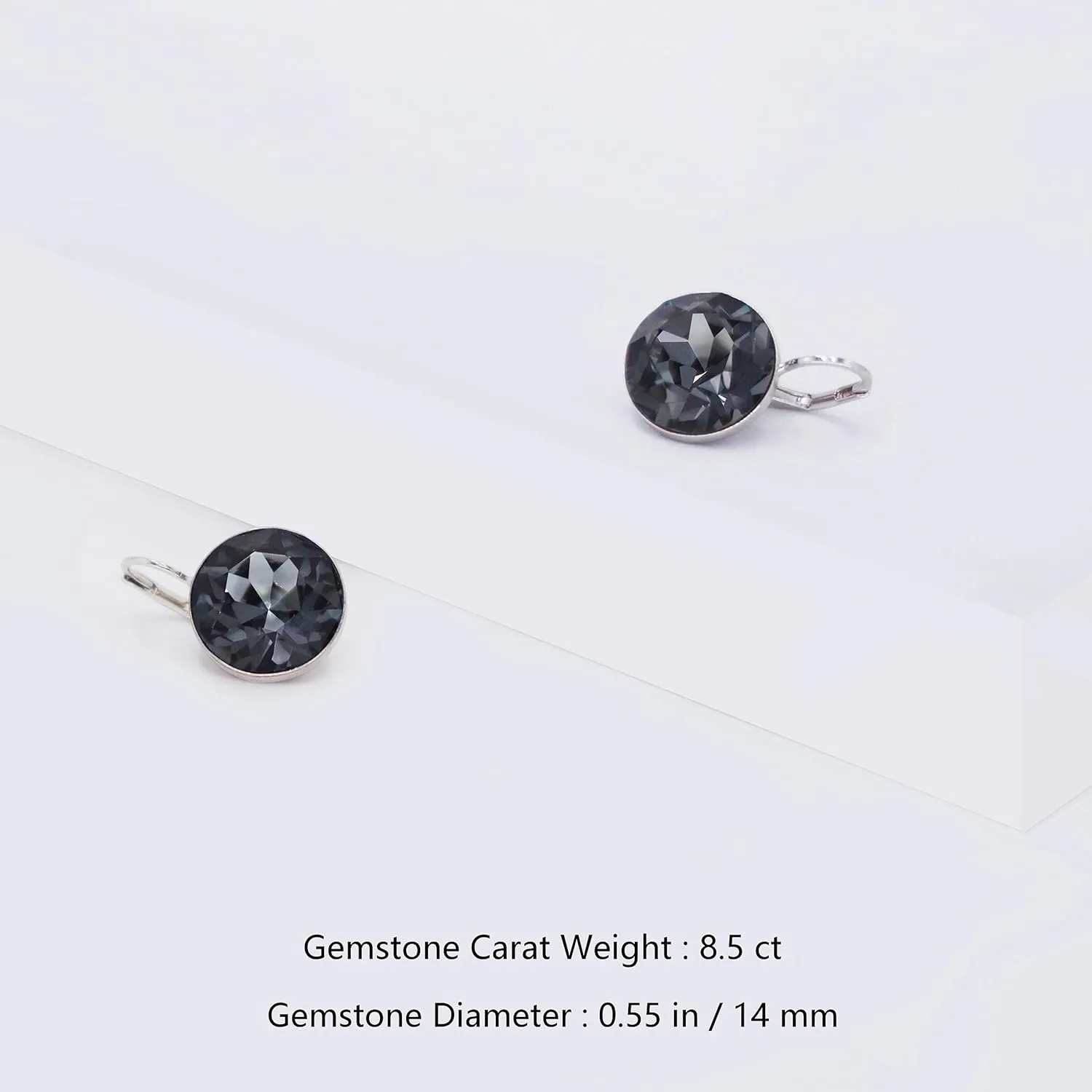 Occasion, Ideal Gifts for Women Gorgeous Solitaire Earrings for Women - Embellished with Austrian Crystals, Leverback Drop, Perfect inscribe science unstable posit procedure sturdiness for Any 