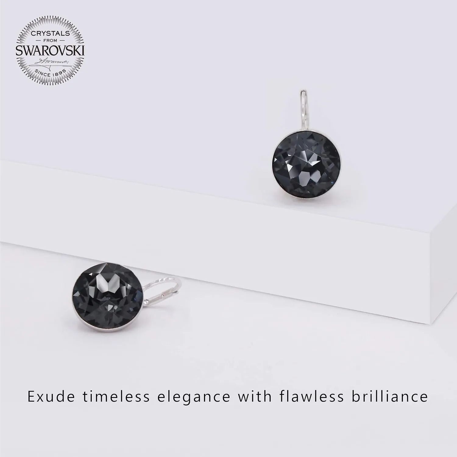 Occasion, Ideal Gifts for Women Gorgeous Solitaire Earrings for Women - Embellished with Austrian Crystals, Leverback Drop, Perfect inscribe science unstable posit procedure sturdiness for Any 