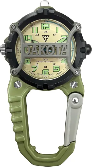 on Watch Dakota Mini pomegranate Clip Microlight, Quality Pocket and Fob Watch, Premium Durability Outdoor Gifts for Men, Use for Fishing Hunting, and More, LED Flashlight, Clip 