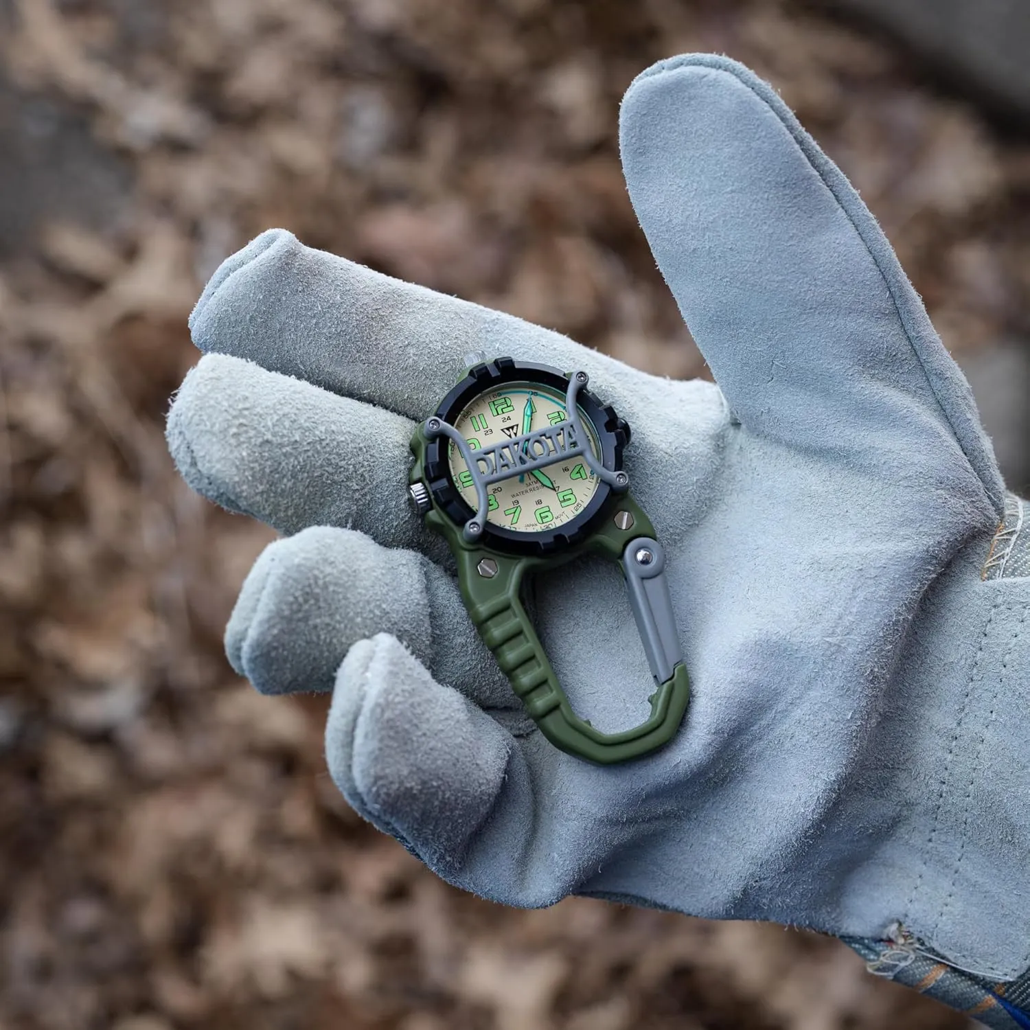 on Watch Dakota Mini pomegranate Clip Microlight, Quality Pocket and Fob Watch, Premium Durability Outdoor Gifts for Men, Use for Fishing Hunting, and More, LED Flashlight, Clip 