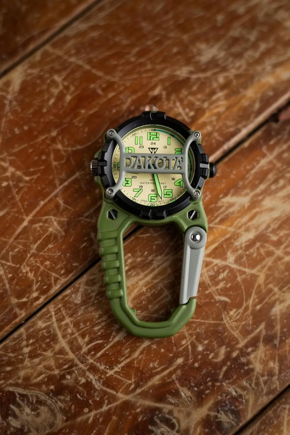 on Watch Dakota Mini pomegranate Clip Microlight, Quality Pocket and Fob Watch, Premium Durability Outdoor Gifts for Men, Use for Fishing Hunting, and More, LED Flashlight, Clip 