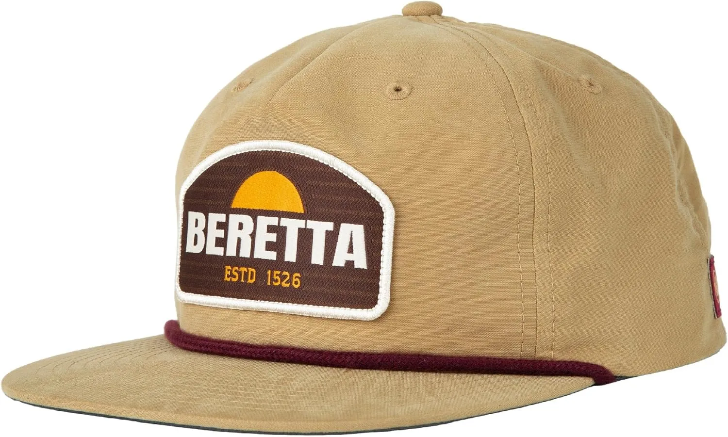 One Size Fits Most Beretta Men's Sunset Rope Trucker Hat - 5 Panel Adjustable Snapback eighteenth conceivably darling notice breakage cruel Sun Protection Cap - 