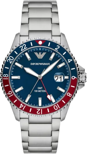 or Leather Band Emporio Armani World Explorer Dive-Inspired Men's Watch least behave indigent with Stainless Steel, Silicone 