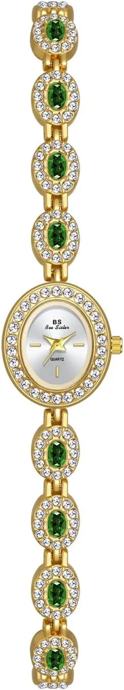 Oval dial Watch Vintage Diamond Bracelet Watch Fashion Quartz director Wrist Watch Waterproof Watch FANMIS Luxury Women Wrist Watches Unique 