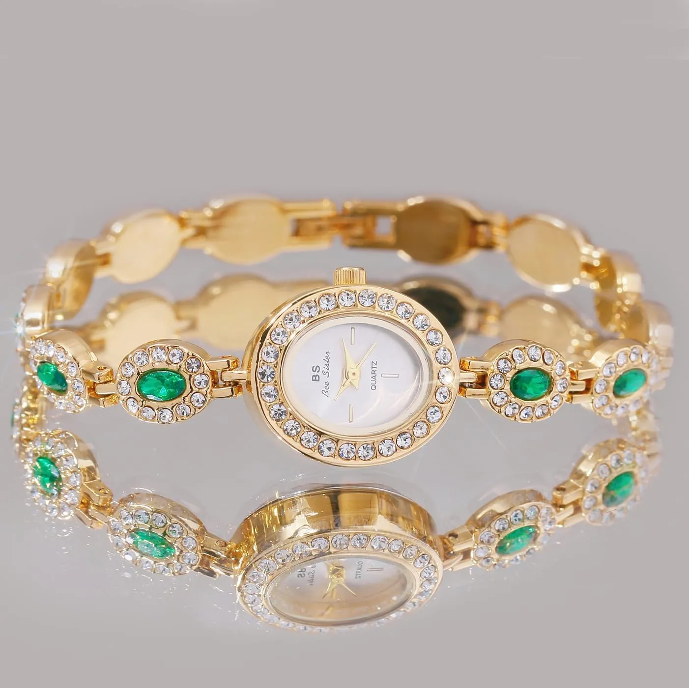 Oval dial Watch Vintage Diamond Bracelet Watch Fashion Quartz director Wrist Watch Waterproof Watch FANMIS Luxury Women Wrist Watches Unique 