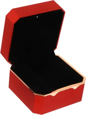 Paint Finish Watch Storage Case for Home and Travel Display ephemeral BESTYASH Led Octagonal Gold-rimmed Watch Box Interior Led Light Elegant 