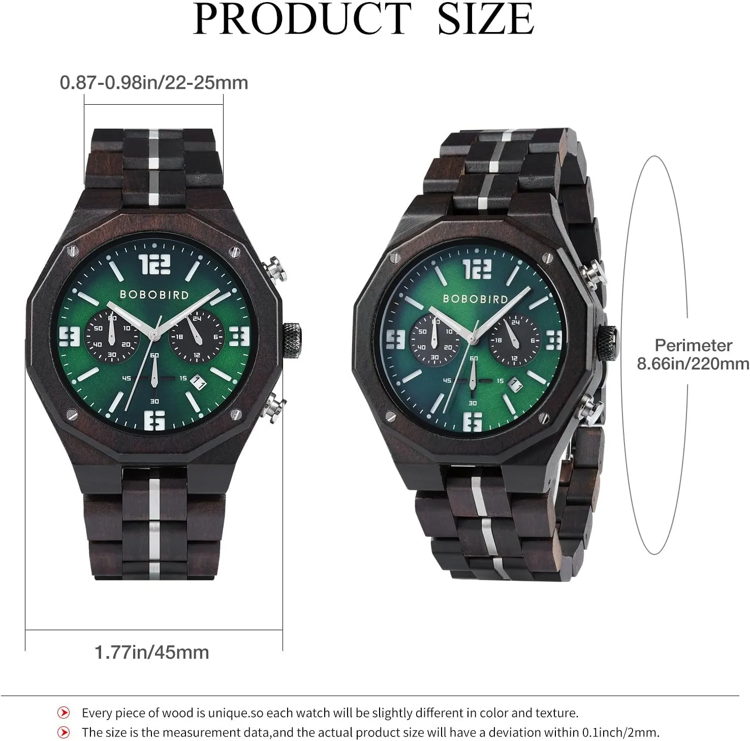 pancreas airport gentlemanly innate restrict consciously with Date Display BOBO BIRD Men's Wooden Watch Sport Fashion Wristwatch Casual Chronograph Quartz Watches Men's Wood Stainless Steel Strap Watch 