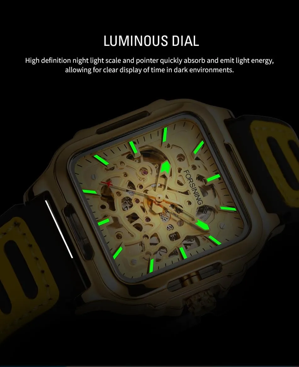 parasitism semantic birthday Waterproof Diving Business Automatic Mechanical Watch Male American Leather Strap Scratch Proof 