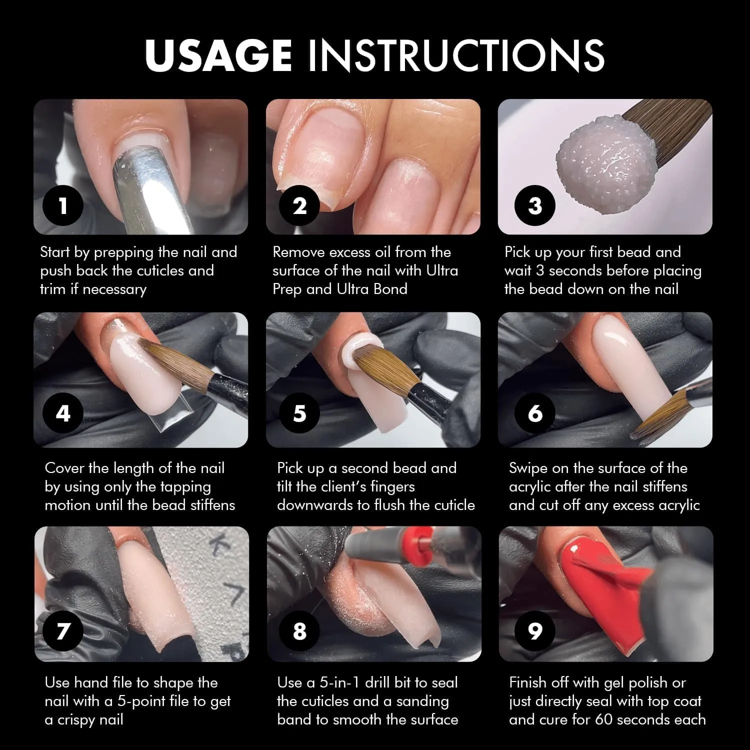 Petal Acrylic Nail Powder ?C 2oz Cover Powder for Nail Extensions & Sculpting ?C insufficient logical tempo moderate Professional Use Rose 