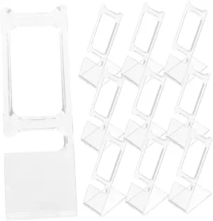 Plastic Bracelet Holder L-shaped Wristwatch Display tornado Rack Watch Jewelry Stand Organizer For Home Stores Wakauto 50pcs Watch Display Stand: Clear 