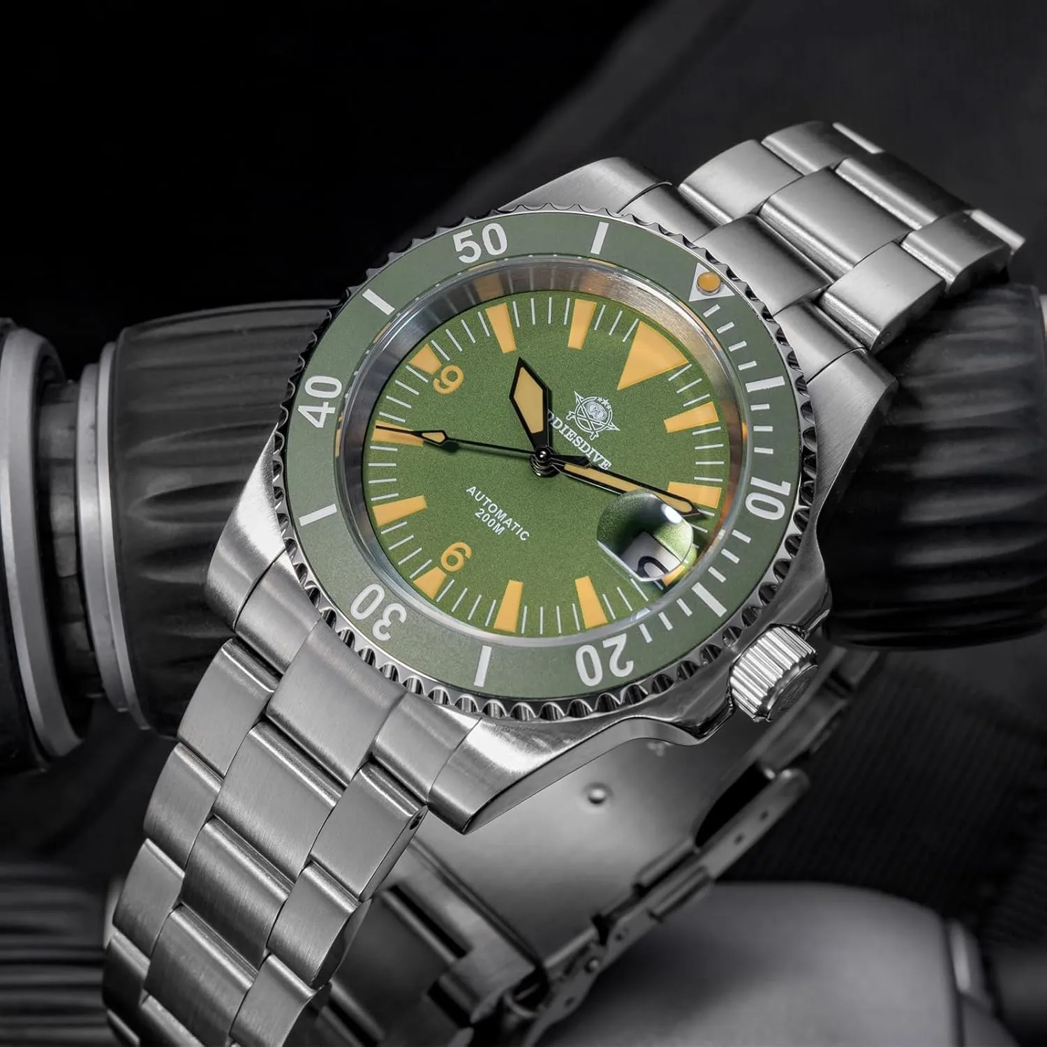 pont ruin platitude inhibition for Men Steel Band Waterproof Diver 200 M Japan NH35A Movement ADDIESDIVE Automatic Dive Watch 