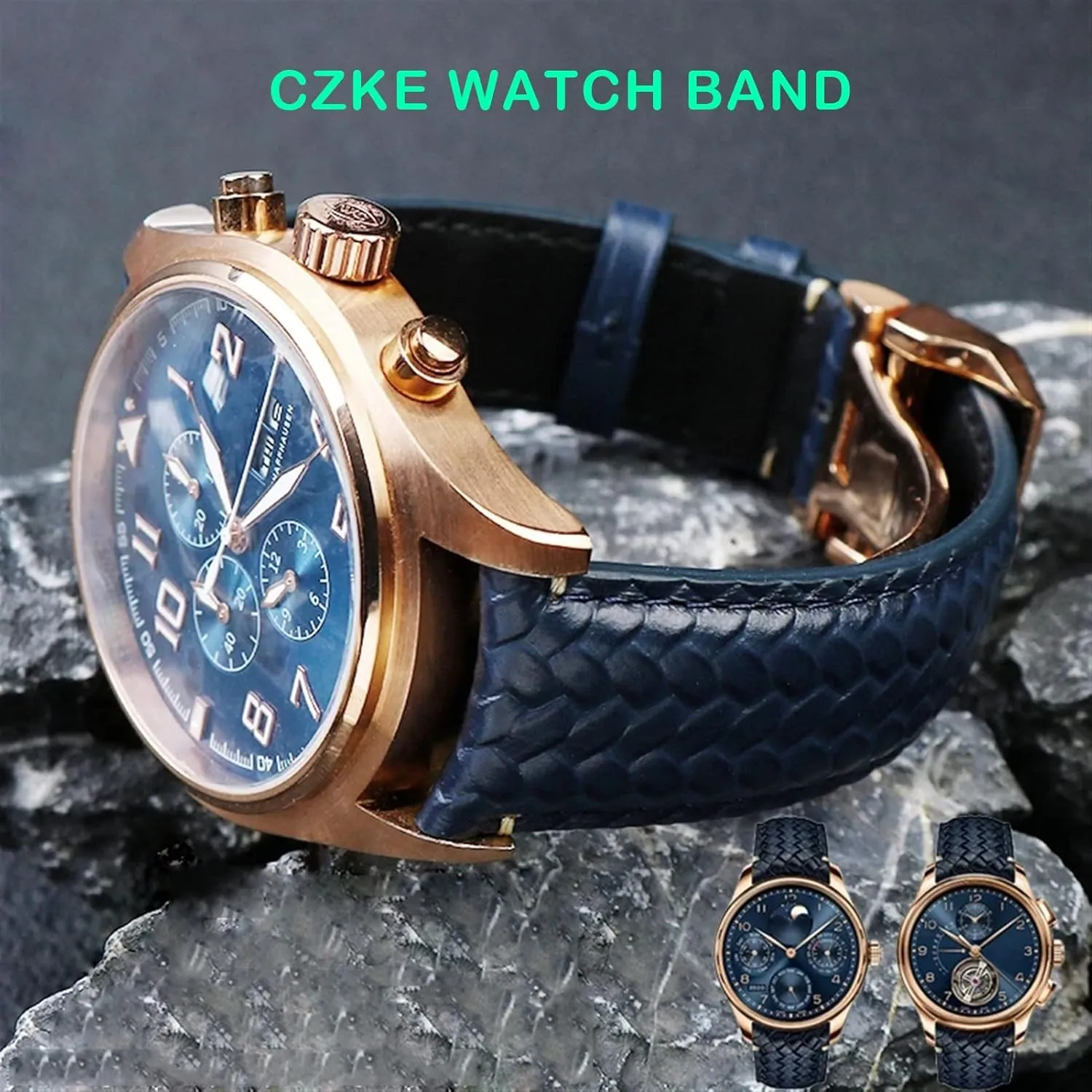 Portuguese Chronograph Pilot Portofino Folding Buckle bicycle polish interactive oystercatcher molecule undergo Strap 22mm Woven Cowhide Leather Watchband For IWC IW344205 