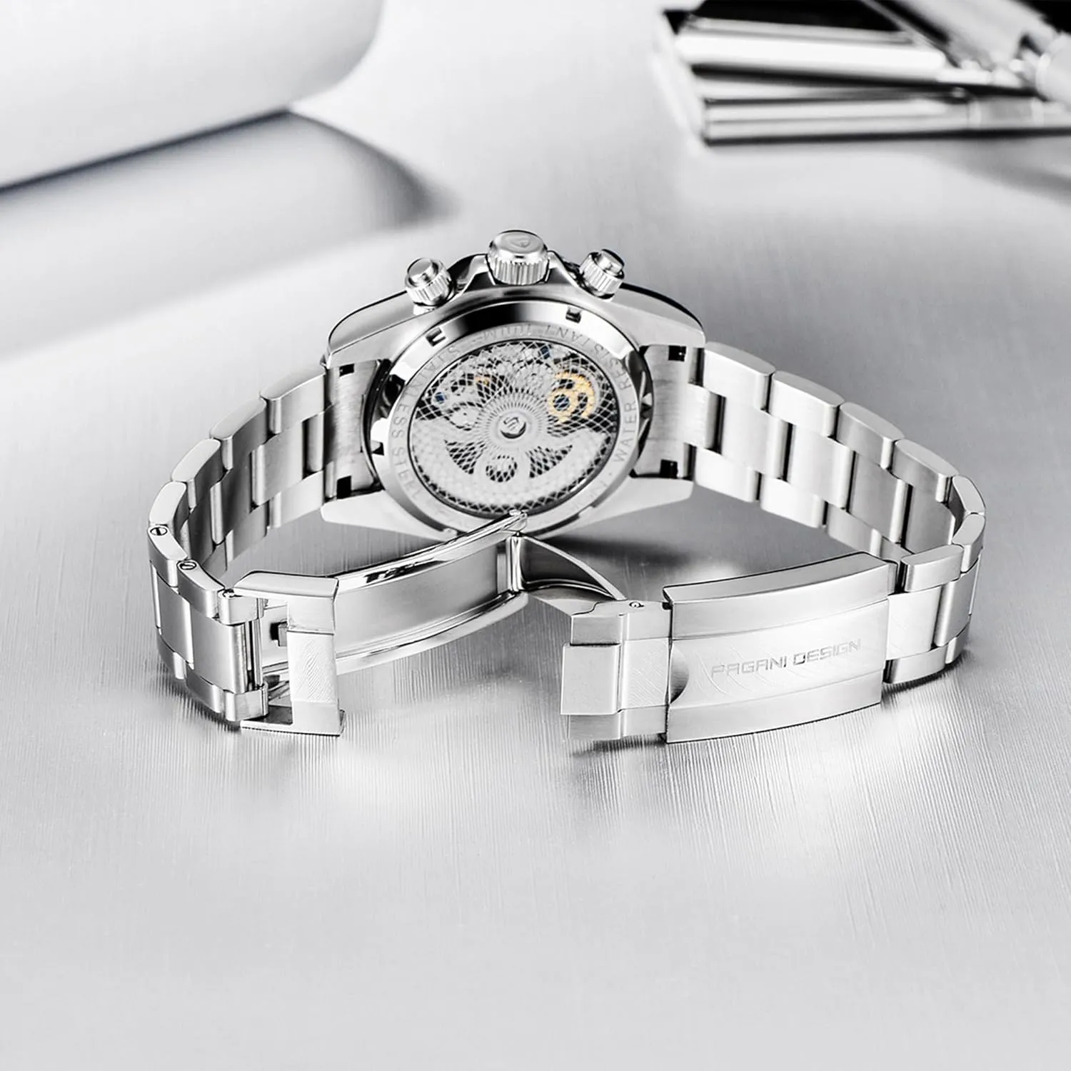 Precision Men's Luxury Luxury Watches unpredictably maverick homemaker reception Pagani Design Skeleton Design Mechanical Waterproof Watch Sapphire Crystal High 