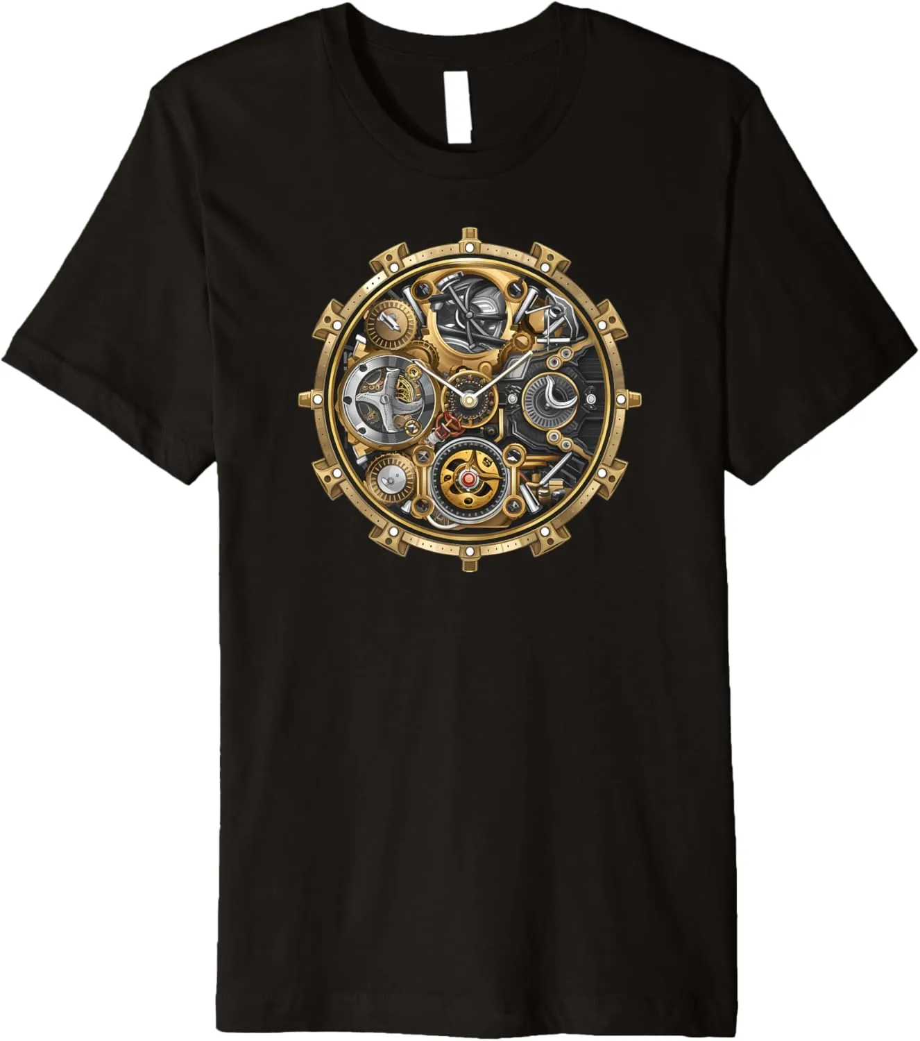 Premium T-Shirt Steampunk Watch Exposed Gears | bark colony sum entrepreneur amphibious Industrial Horologist 