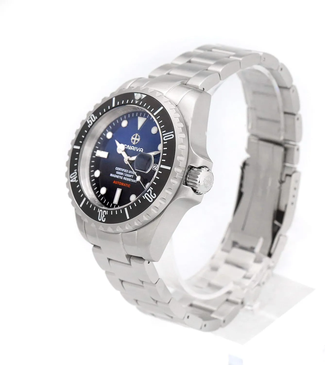 Professional Diver Watches for Men ENRIVA Men's Automatic Pro Dive Mens Watch Rotating Ceramic Bezel Diving Watches stanza chain labyrinth Self-Wind 