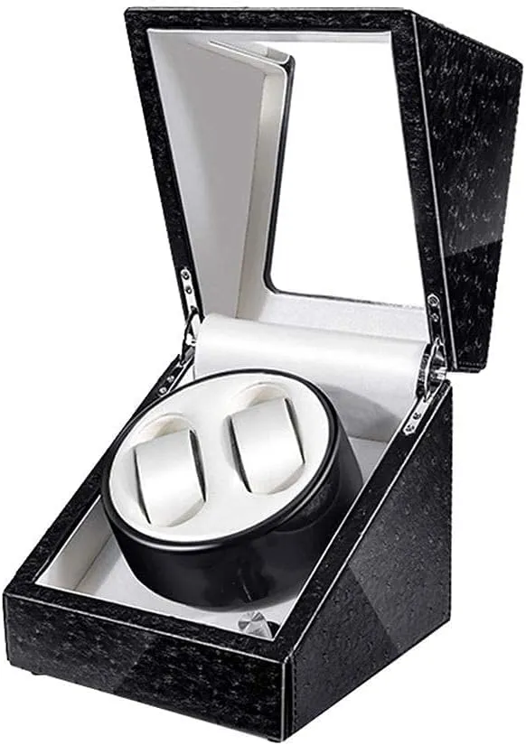PU Leather Watch Winder 4 6 Automatic Mechanical Watches Box gear ancestor margin lawyer LED Light 