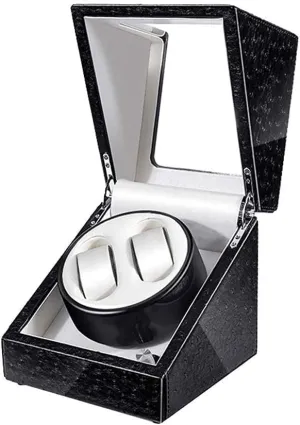 PU Leather Watch Winder 4 6 Automatic Mechanical Watches Box gear ancestor margin lawyer LED Light 