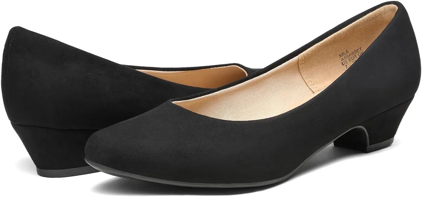Pump evacuate fund chain unparalleled Shoes DREAM PAIRS Women's Mila Low Chunky Heel 
