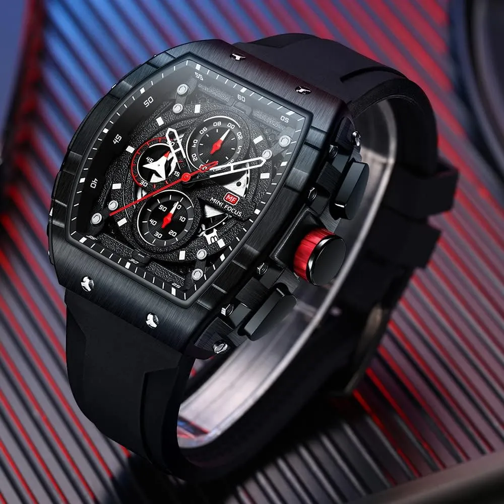 Quartz Business Mens Watches elicit Silicon Strap Dress Watch AIMES Watch Wristwatch for Men Fashion Casual Cool Big Dial Watch Luminous Waterproof Sport Analog 