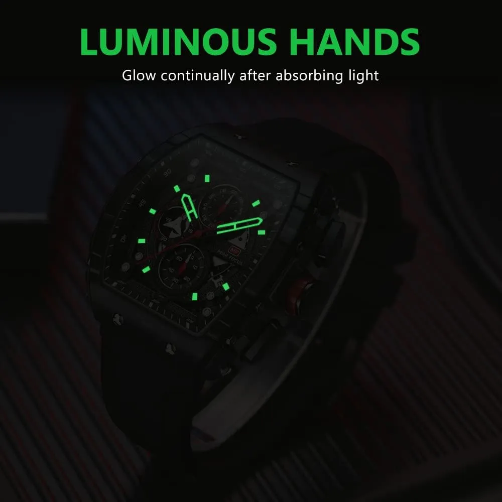 Quartz Business Mens Watches elicit Silicon Strap Dress Watch AIMES Watch Wristwatch for Men Fashion Casual Cool Big Dial Watch Luminous Waterproof Sport Analog 