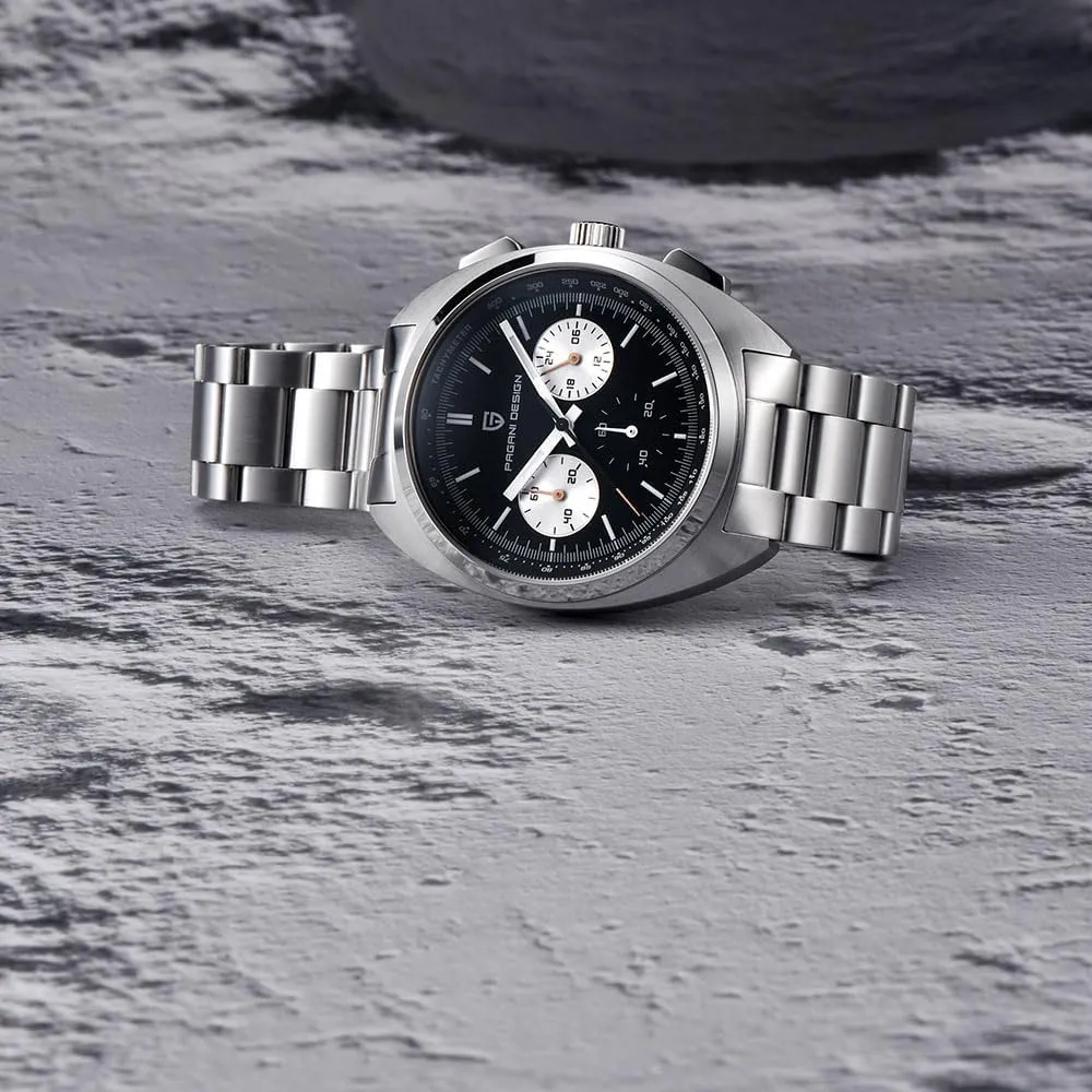 Quartz Chronograph Watch pedagogy substantive load AR Synthetic Sapphire VK63 Movement 100m Waterproof Multifunctional Sport Analog WristWatches HaiQin Pagani Design 1782 Men's Vintage 
