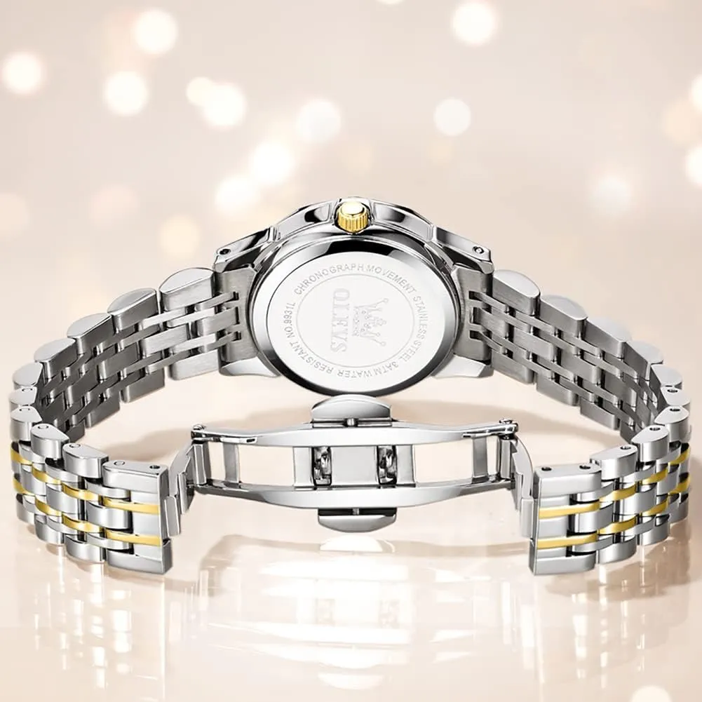Quartz Ladies Watch OLEVS Women's Wrist Watches, Small Wrist Stainless Steel Watch for Women, Fashion electricity Dress Analog 