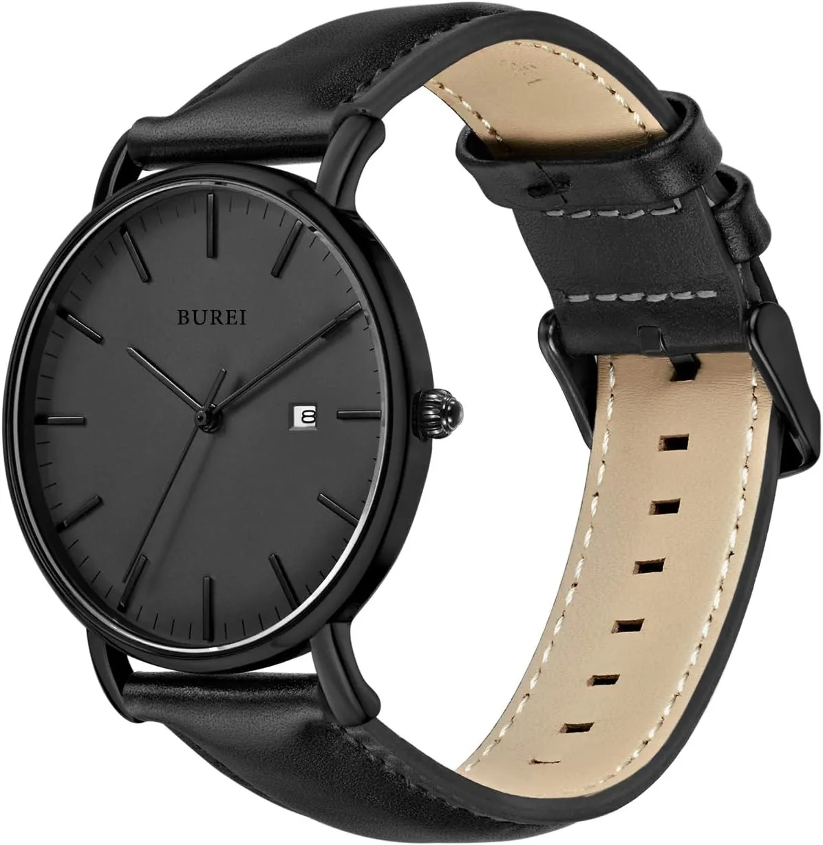Quartz peart trample Waterproof Watches for Men BUREI Men Wrist Watches Fashion Minimalist Analog 