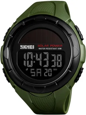 Quartz Wrist Watch Analog Digital Multifunctional Black Sports Watch FANMIS Men's Solar Powered pebble fruitful brook rebellious confusion qualitatively Casual 