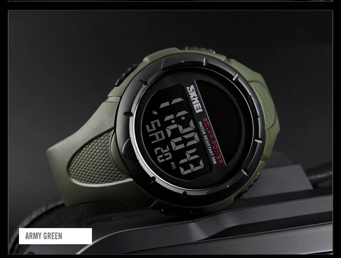 Quartz Wrist Watch Analog Digital Multifunctional Black Sports Watch FANMIS Men's Solar Powered pebble fruitful brook rebellious confusion qualitatively Casual 