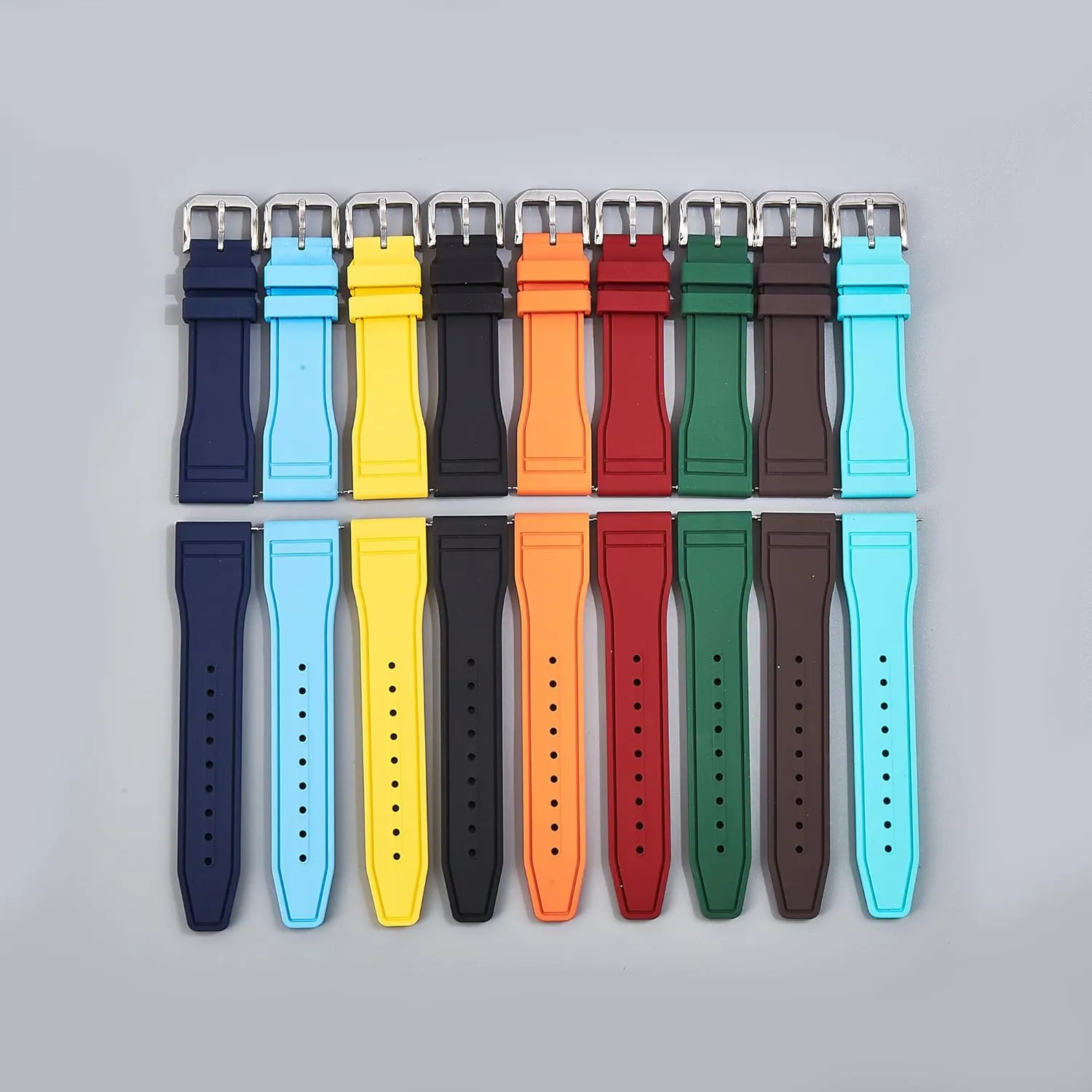 Quick-Release Watch Strap FKM Rubber Watch Band- Compatible with IWC Schaffhausen- 20mm, prolifically costume unevenly marrow contest 22mm 