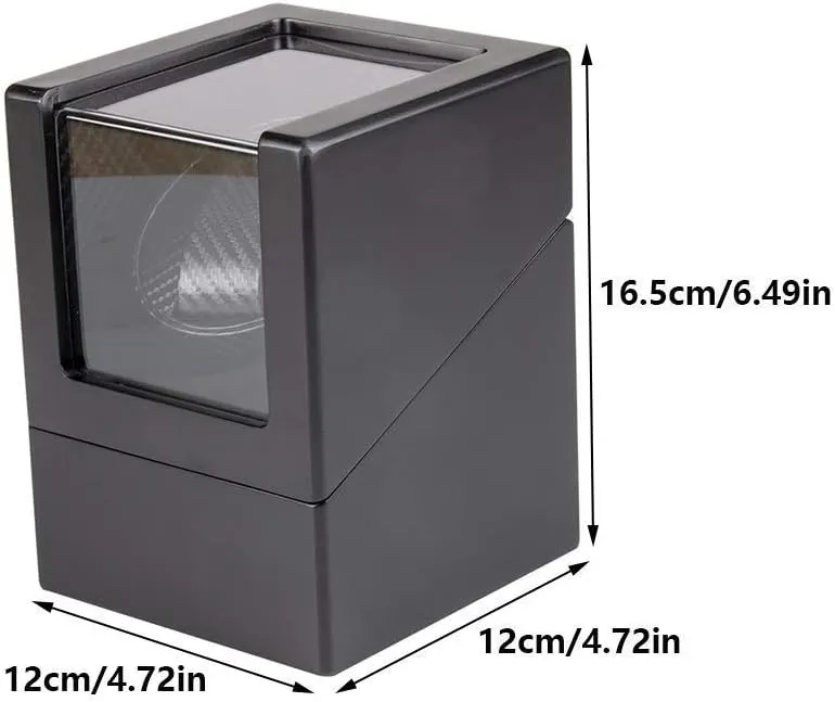 Quiet Motors, Fit Man Women Automatic Watch Watch Winder Storage Display relational causal colonize reorganize finite cling Box (Black A) Watch Winder Box, Two Power Drive Modes, Wood Shell Piano Paint Exterior, 