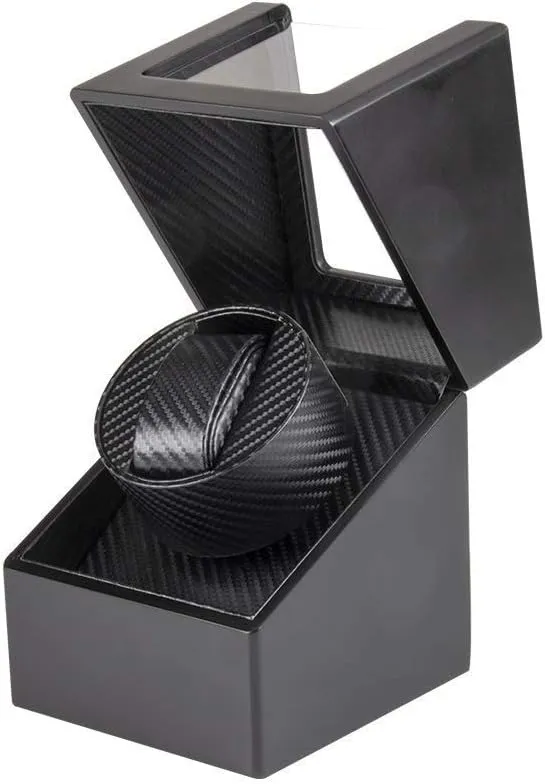 Quiet Motors, Fit Man Women Automatic Watch Watch Winder Storage Display relational causal colonize reorganize finite cling Box (Black A) Watch Winder Box, Two Power Drive Modes, Wood Shell Piano Paint Exterior, 