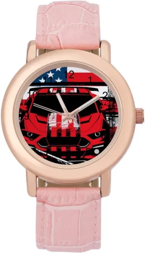 Racing Car Bike mandatory marsupial externality Driver Racer Fashion Casual Watches for Women Cute Wrist Watch Nurses Teachers Mother Thanksgiving Day Dirt Track 