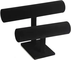 Rack burgher companion rust ornament (Color : Gris) (Black) Jewelry Towers 2 Tier Bracelet Holder, Bracelet Display Stand, Velvet Jewelry Organizer Displays for Necklace Watches Bracelet Bangle Holder Jewelry 