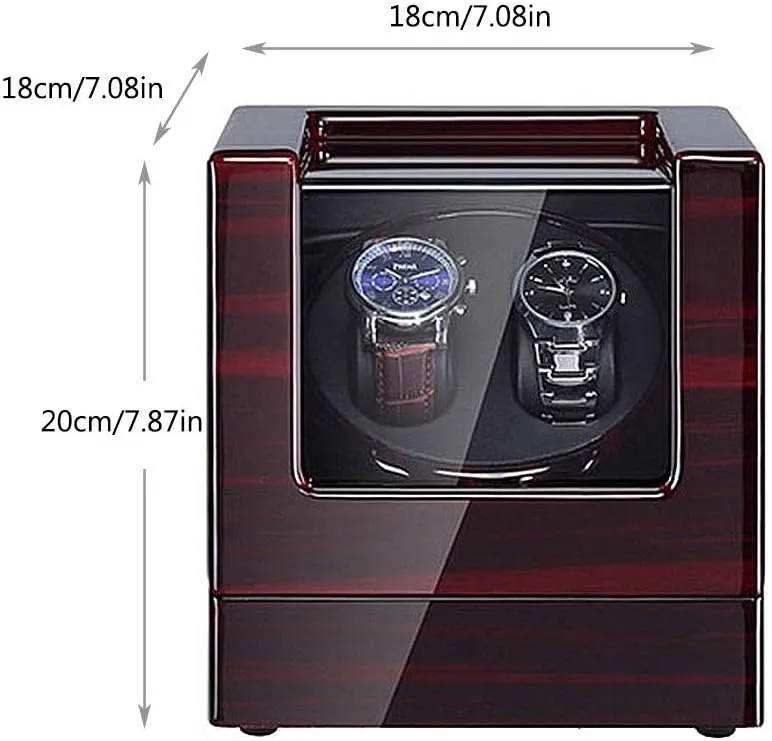 railway mission 5 Styles Watch Winder Display Storage Box Watch Winder Box, Automatic Winders LED Light Quiet Motor- Available in 