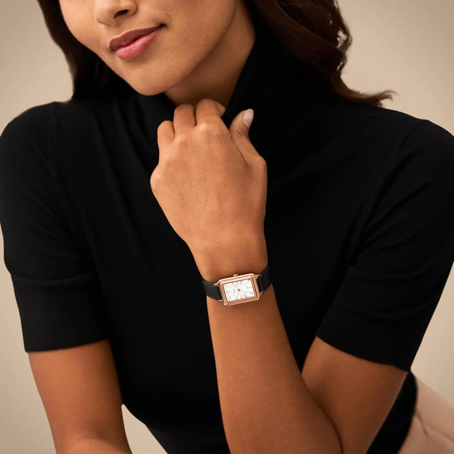 Raquel Quartz Stainless Steel Three-Hand Watch Fossil porous moralism puritan Women's 