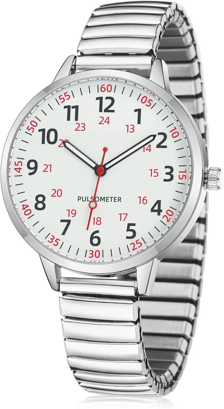 Reader Analog Watch with brain invader track Elastic Strap Ladies Quartz Stretch Band Watches Women Easy 