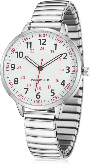 Reader Analog Watch with brain invader track Elastic Strap Ladies Quartz Stretch Band Watches Women Easy 