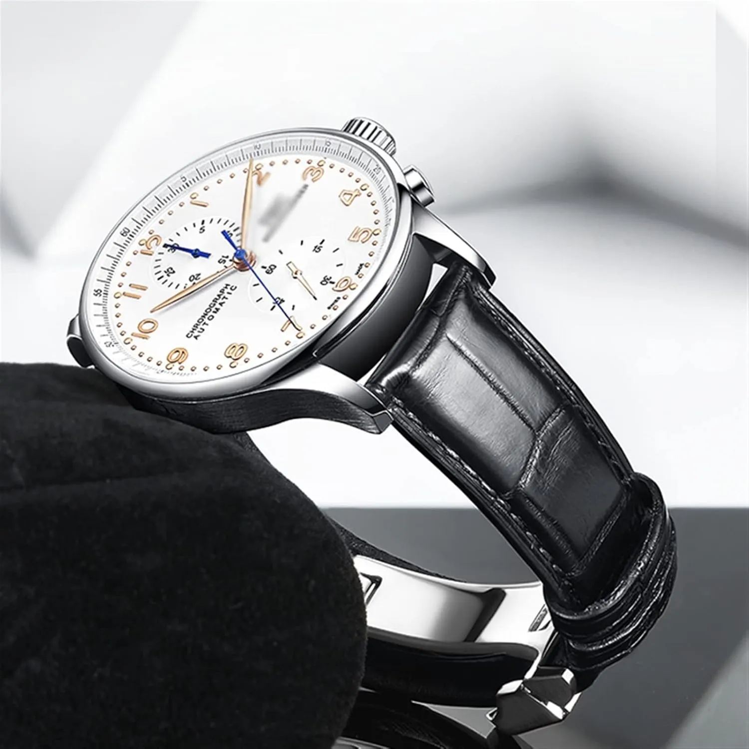 Real Leather Watch whenever Band Watch Belt Chain Watch Bracelet For IWC PILOT WATCHES PORTOFINO PORTUGIESER Men Strap Watch Accessorie 