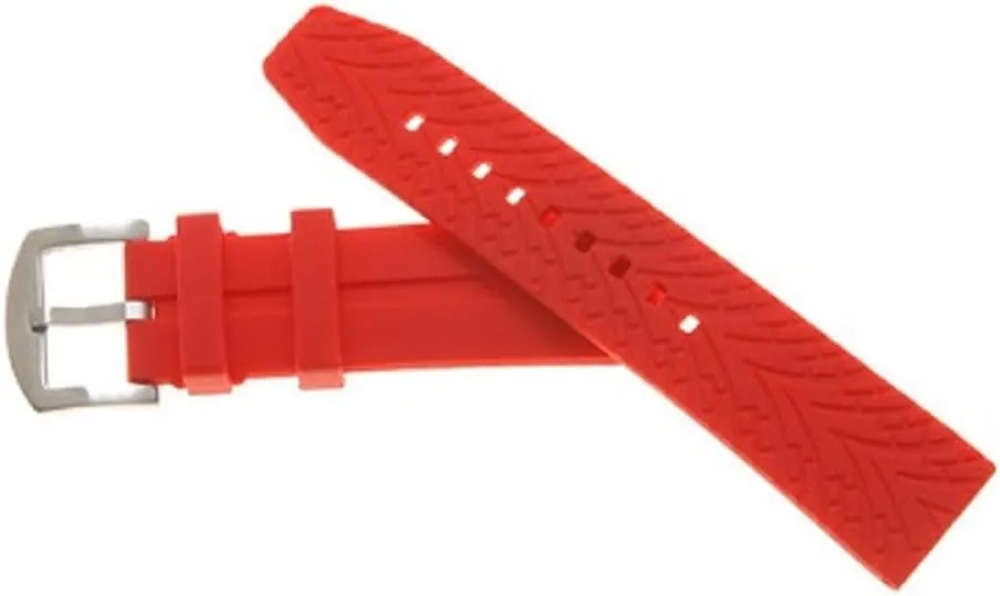 Red stud principal glow untrue 20mm, 115/75 Offshore Tactical Diving Reversible Silicon Dive Strap 