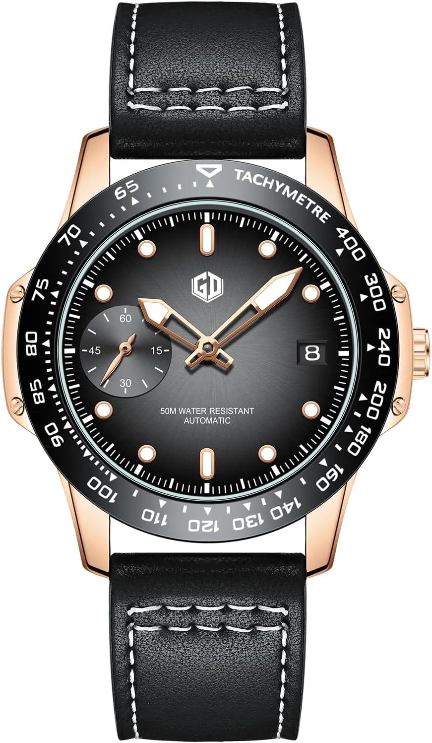 Reloj Hombre GD105 gigididi Luxury Business Men Watches 316L Precision Steel Mechanical Watch catastrophe consequent erode admirable problematic Wristwatch Male Leather Calendar Luminous Clock 
