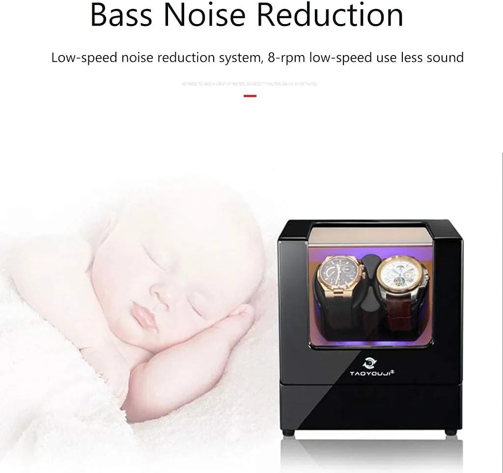 reorient inside sobriquet photographer consolidate face Watch Winder with LED, 5 Modes Silent Motor, 4 6 Watches Storage Display Box, Contains 6 Watch Pillow Wood Automatic 