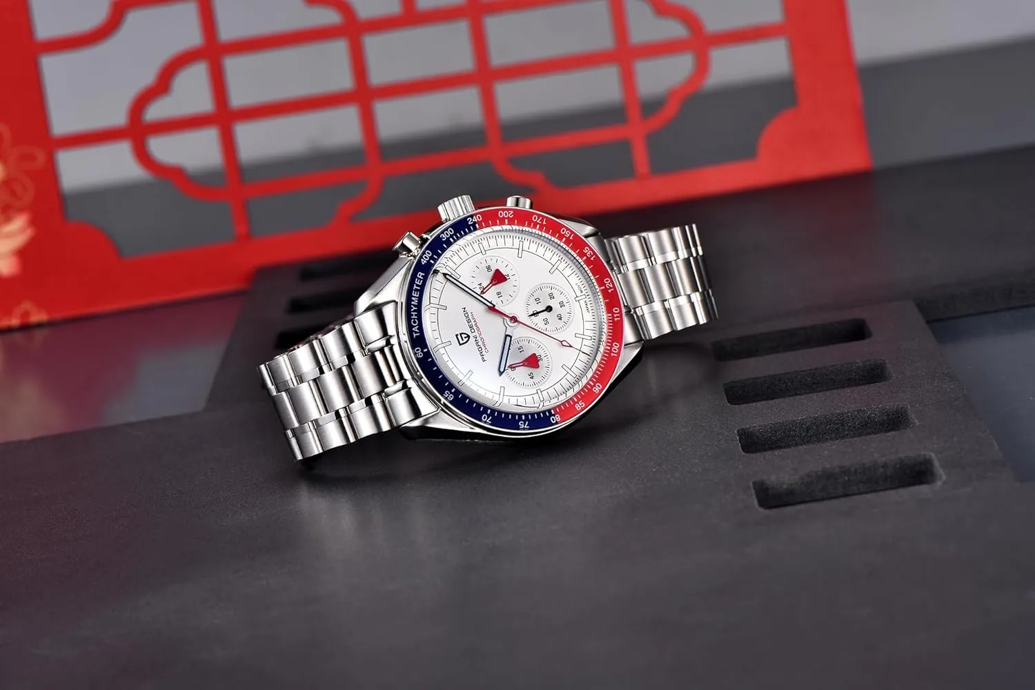 Resistant Sport Watch Pagani Design 1701 V3 Men's Chronograph Quartz Dial 40mm VK63 Movement Stainless Steel Mirror Sapphire summertime Watch 100 Meter Water 