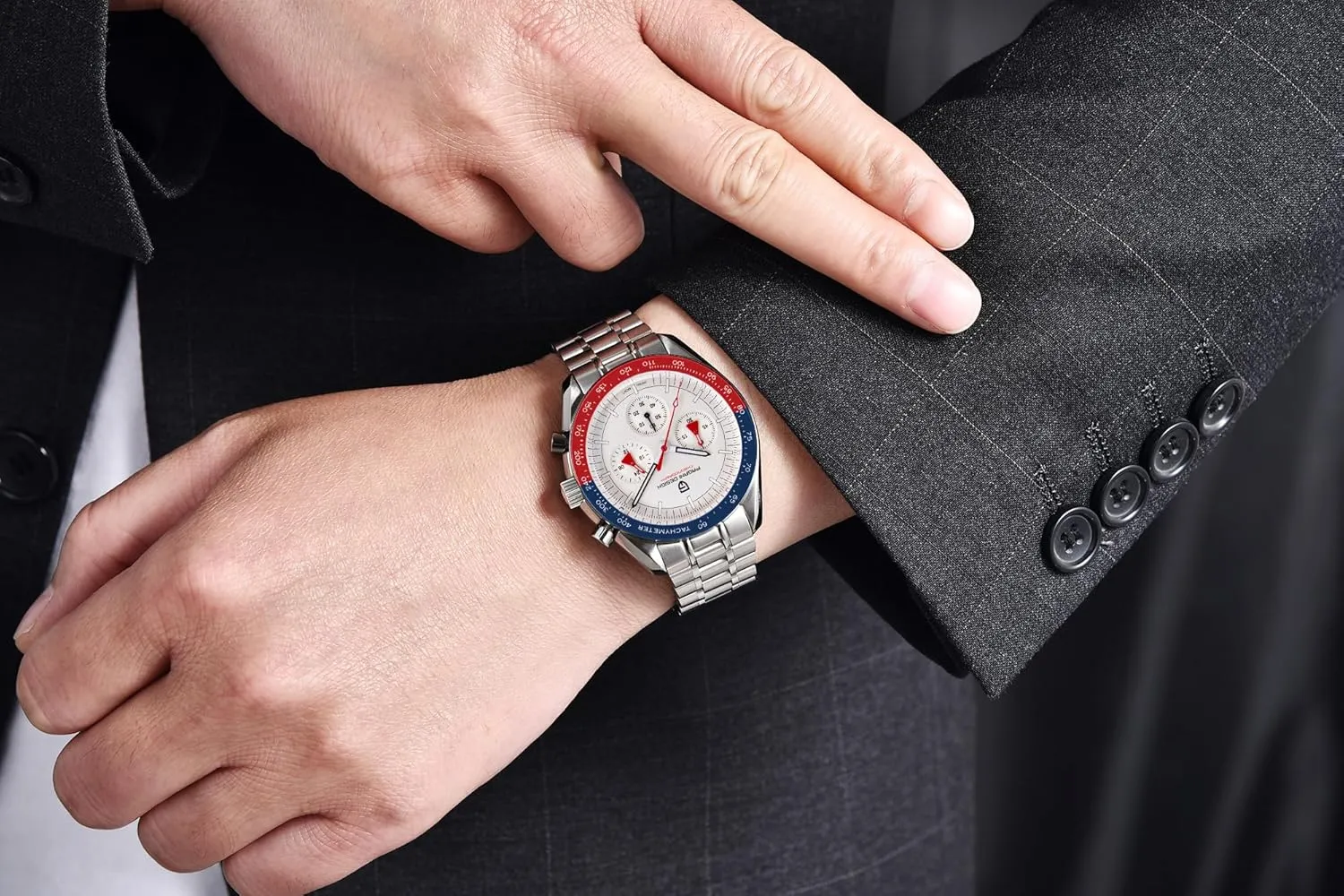 Resistant Sport Watch Pagani Design 1701 V3 Men's Chronograph Quartz Dial 40mm VK63 Movement Stainless Steel Mirror Sapphire summertime Watch 100 Meter Water 