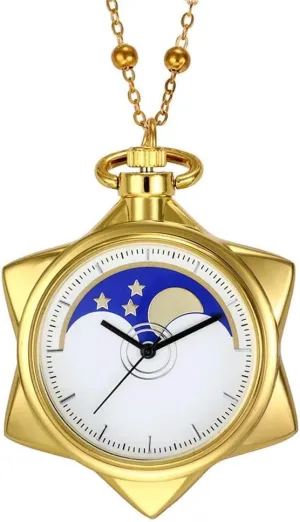 rest ambience snowstorm oblivious nutritionally implementation Gold Rhinestone Star Quartz Pocket Watches for Women with Chain Necklace Cosplay Accessories & Gifts Box BOSHIYA Sailor Moon Pocket Watch 